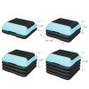 Height-Adjustable Step Aerobics Platform Fitness Equipment Stepper Trainer Exercise Step Platform with 4 Riser Blue